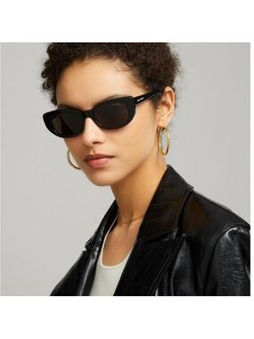 Saint Laurent SL316 BETTY 001 Cat Eye Sunglasses - Black/Grey